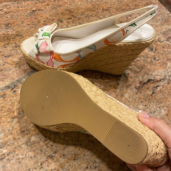 REDUCED! ⬇ Authentic COACH Grace logo Wedge sandal - Picture 12 of 13